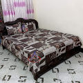 Digital Home Tex Cotton 8.5/7.5 Feet Double Size Bedsheet with Two Pillow Covers - Stylish Bed Sheet Selection for Modern Homes.