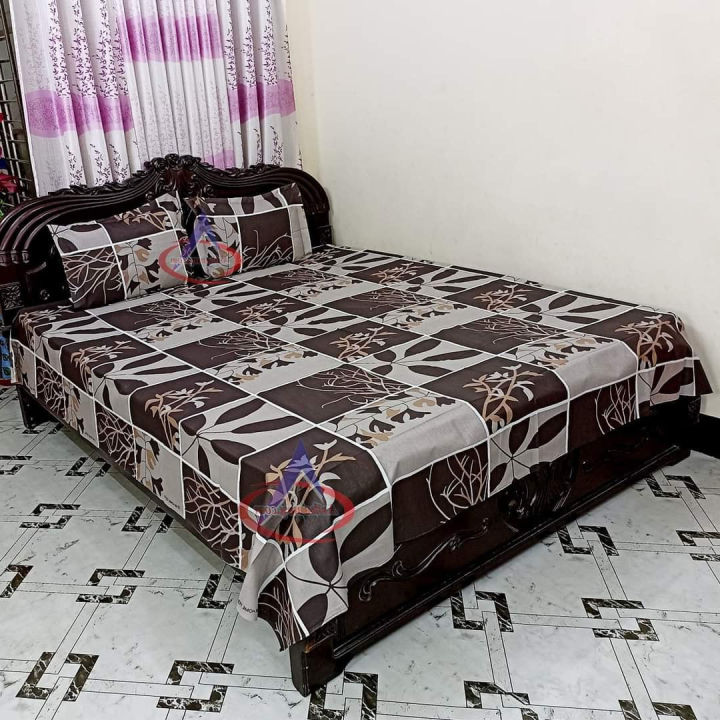 Digital%20Home%20Tex%20Cotton%208.5/7.5%20Feet%20Double%20Size%20Bedsheet%20with%20Two%20Pillow%20Covers%20-%20Stylish%20Bed%20Sheet%20Selection%20for%20Modern%20Homes%20-%20Image%203