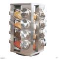 Spice Rack Stand Carousel Rotating Glass 16 Jars. 