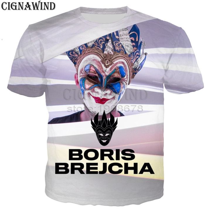 DJ Boris Brejcha t shirt men/women High Quality 3D printed t-shirts Harajuku style tshirt streetwear tops