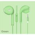 3.5mm Wired Headset Macaron Earphone In-Ear Headphone Music Multicolors 1.2m with Microphone Earphones Universal for Smart Phone. 