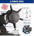 Leather Hole Punch, Belt Hole Puncher, Heavy Duty Revolving Punch Plier With 6 Holes, Multi Sized For Belts, Crafts, Card, Rubber, Etc. - Tools. 