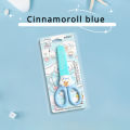 Kawaii Sanrio Safety Scissors with Cover Kuromi Hello Kitty My Melody Scissors Cute DIY Cutting Set School Stationery Supplies.