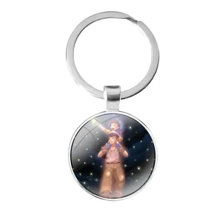 glass%20cabochon%20keychain%20Bag%20Car%20key%20chain%20Ring%20Holder%20Charms%20keychains%20Gifts%20Grave%20of%20the%20Fireflies%20-%20Image%207