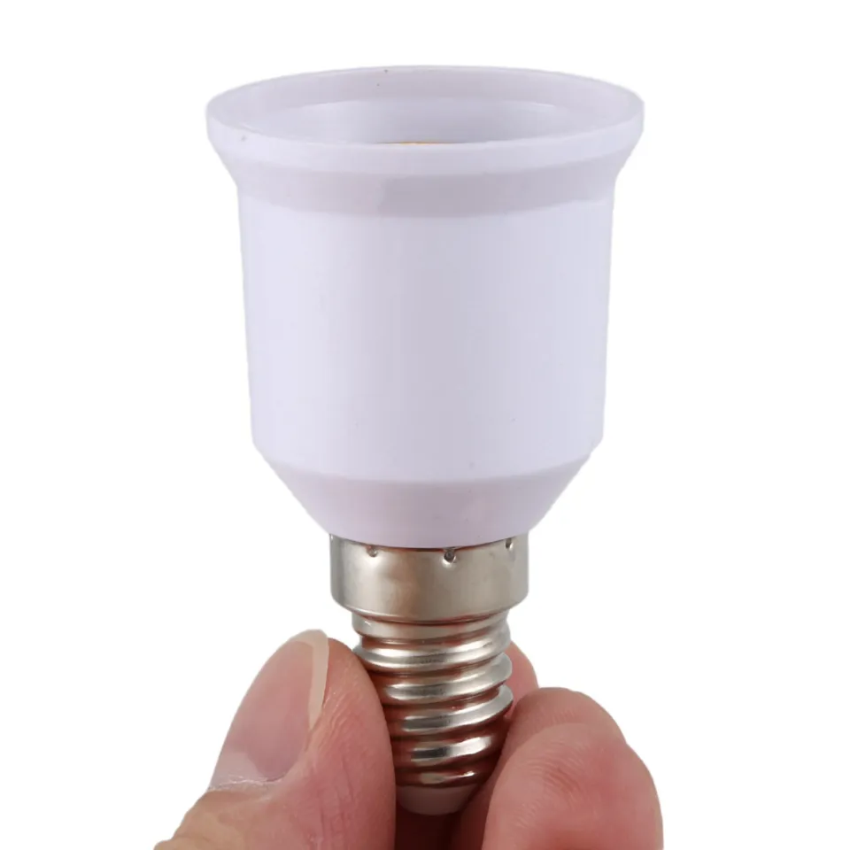 thumbnail image 2 of 10-Pack E12 To E27 Candelabra Socket Adapter - Convert Light Bulb Bases, LED Compatible 2 of 4
