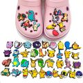 1pcs Pokemon Anime Sandals Accessories PVC Pikachu Psyduck Squirtle Jibbtz Croo Charms Gifts for Children Shoe Charms Decoration. 