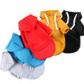 【Atoztide Store】Dog Hoodie Solid Color Back Pocket Outdoor Drawstring Comfortable Coat for Small Dogs. 