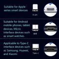 Magnetic LED Light Micro USB Type C Fast Charging Cable For iPhone Huawei Honor 8X 8S 8A 7A 7C 8 9 Samsung J3 J4 J5 J6 J7 + 2018. 