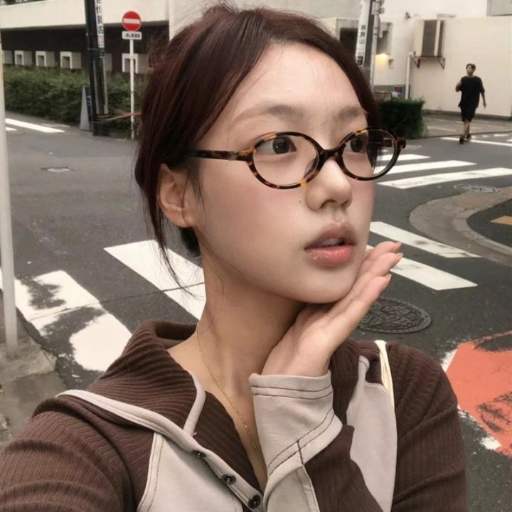Enacolor%20Retro%20Leopard%20Print%20Ellipse%20Frame%20Glasses,%20Myopia%200-400%20Fashion%20Glasses,%20Women%20Small%20Face%20Anti-blue%20Light%20Glasses,%20Computer%20Anti-radiation%20Glasses,Unisex%20Comfort%20-%20Image%206
