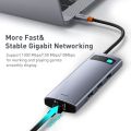 BASEUS Metal Gleam Series 8-in-1 Multifunctional Type-C HUB Docking Station. 