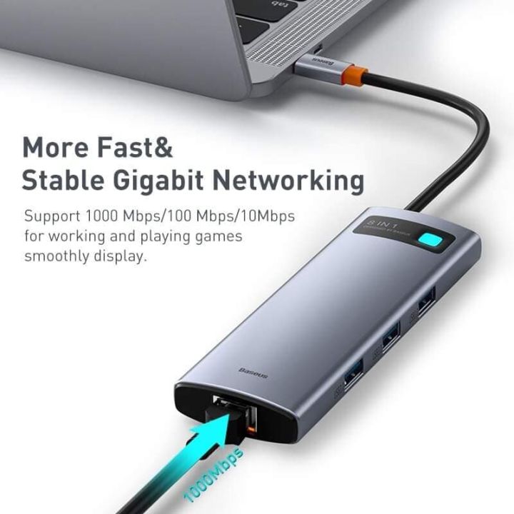 BASEUS%20Metal%20Gleam%20Series%208-in-1%20Multifunctional%20Type-C%20HUB%20Docking%20Station%20-%20Image%204