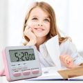 Kitchen Clock English 24-hour Electronic Timer Digital Reminder Alarm Clocks Cooking Countdown Timer LCD. 