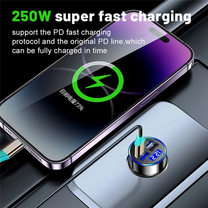 5%20in%201%20Car%20Auto%20Charging%20Plug%20Adapter%20LED%20Digital%20Display%2015W%20Car%20Charger%20Adapter%20Fast%20Charging%20Easy%20Install%20Easy%20to%20Use%20-%20Image%202