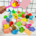 Soft Rubber Float Sqeeze Sound Baby Wash Bath Play Animals Toys -6 pic. 