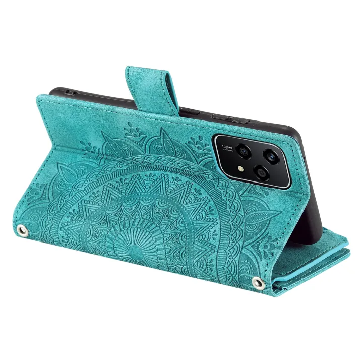 %EF%BC%88COD%20Available)Multi-Card%20Totem%20Zipper%20Leather%20Phone%20Case%20For%20Honor%20200%20Lite%20-%20Image%204