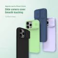 Nillkin for iPhone 15 Pro Max / 15 Pro / 15 Plus / 15 Case CamShield Silky Sillicone PC Phone Lens Soft Back Cover. 