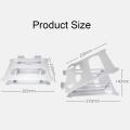 Ayarlanabilir dizüstü bilgisayar standı taban desteği dizüstü standı Macbook Xiaomi Tablet bilgisayar için soğutma pedi braketi masa standı Lapdesk. 