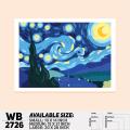 The Starry Night Digital Painting Digital Art Wall Canvas For Home Decoration Wall Canvas Painting Canvas Art - WB2726 - Zoom Decor. 