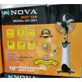 Nova NV-3061 Electric AC-DC Charger Mist Fan - Stay Cool Anywhere with This Electric Fan, Providing Mist Cooling. 