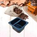 Stainless Steel Espresso Knocking Box with Rubber Bar for S. 