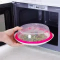 Microwave Oven Plate Cover Splatter Guard Non Stick Plastic Clear Dish Lid Food Cover Hob Dust Cover Lid (1 PC) - Kitchen Accessories - Pitha Maker.
