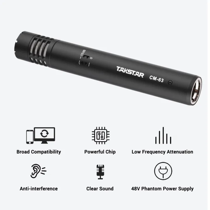 TAKSTAR%20CM-63%20Professional%20Diaphragm%20Condenser%20Microphone%20Moisture%20Resistant%20XLR%20Cardioid%20Mic%20-%20black%20-%20Image%206