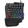 One Handed Gaming Keyboard Mini Gaming Keyboard Half Keyboard Gaming RGB Gaming Keyboard With 35 Keys Portable Keyboard. 