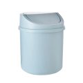 【hot】 Tiny Garbage Can Mini Trash Can Reusable Space Saving PP Plastic Cylindrical For Desktop.