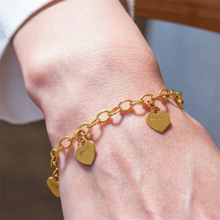 Alien%20Personalized%20Engraved%20Name%20Custom%20Bracelet%20Stainless%20Steel%20Chain%201-5%20Names%20Heart%20Gold%20Charm%20Bracelets%20for%20Women%20Jewelry%20Gifts%20-%20Image%202