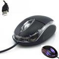 Enjoy Precision Control With Black Usb 2.0 3D Led Optical Wheel Wired Mouse For Pc Laptop Notebook - Enhance Your Computing Experience. 