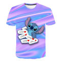 Children Boys Girls stitch T shirts summer short sleeve kids Stich tops cartoon casual kids clothes Disney Stitch boys t-sh. 