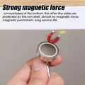 Strong Neodymium Magnetic Hooks 360°Rotating Carabiner Magnet Ring Magnetic Refrigerator Hook Home Kitchen Bathroom Suction Cup. 