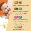 Kids Tablet Toddler Learning Pad with LED Screen Teach Alphabet Numbers Word Music Math Early Development Interactive Electronic Toy for Boys & Girls 3 Years+. 