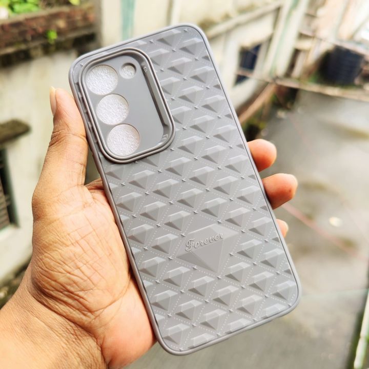 1For Tecno Spark 40 Pro Back Cover Heavy Strong Liquid Daimond Silicone Soft Gel Rubber Carbon Cases Shockproof Cover Case For Tecno Spark 40 Pro Phone Back Cover