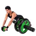 Braked AB Exercise Wheel - Black and Green. 
