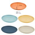 Plastic Wheat Straw Plates Stackable Unbreakable Round Tableware 15cm Microwave Safe Dinner Plates Salad. 
