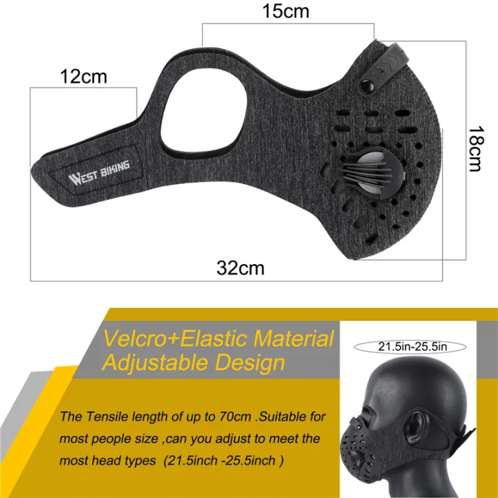 WEST%20BIKING%20Cycling%20Face%20Mask%20With%20Filter%20Activated%20Carbon%20Dust-proof%20Mask%20Anti-Pollution%20Bicycle%20Washable%20Outdoor%20Training%20Mask%20-%20Image%206
