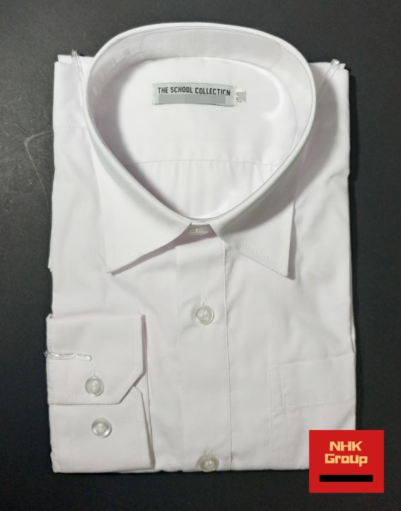 NHK%20White%20Tetoron%20Cotton%20(TC)%20Full%20Sleeve%20School/College%20Shirt%20(School/College%20Dress)%20-%20Image%204