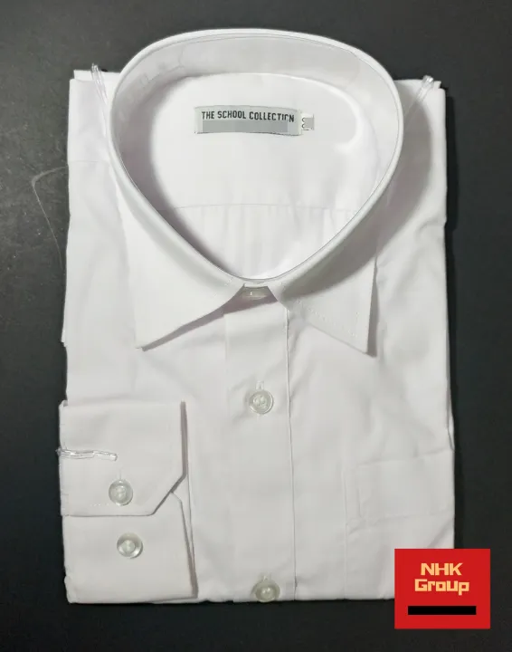 NHK%20White%20Tetoron%20Cotton%20(TC)%20Full%20Sleeve%20School/College%20Shirt%20(School/College%20Dress)%20-%20Image%204