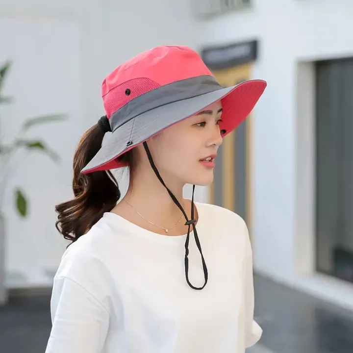 Parent-child%20Unisex%20Summer%20Foldable%20Sun%20Fisherman%20Hat%20Men%20Women%20Wide%20Brim%20Casual%20Travel%20Beach%20Sunscreen%20UV%20Protection%20Cap%20V14%20-%20Image%204