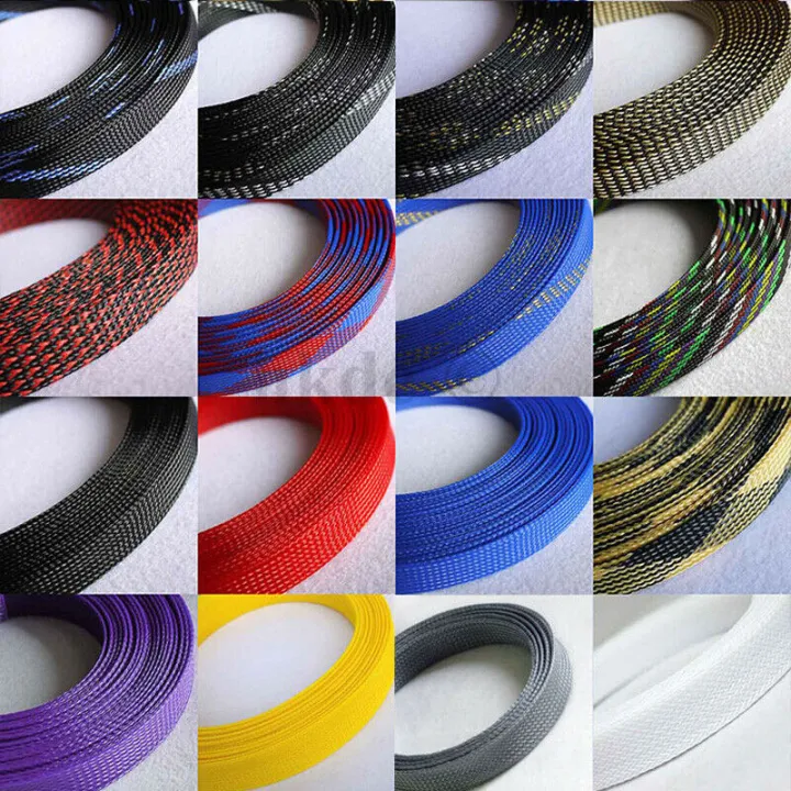 1-30M%20Cable%20Sleeves%203-40mm%20Red%20Snakeskin%20Mesh%20Wire%20Protecting%20Nylon%20Tight%20PET%20Expandable%20Insulation%20Sheathing%20Braided%20Sleeves%20-%20Image%202