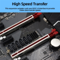M.2 NVME PCI-E PCIE X4 X8 X16 to 6 Port 3.0 SATA Adapter Card Riser ASM1166 Chassis Server PC Computer Expansion Card, Durable Fine Workmanship. 
