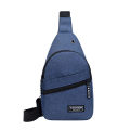 Multifunctional Chest Bag Men's Fashion Trend Oxford Cloth Shoulder Bag Crossbody Bag Casual Sports Chest Bag With Headset Hole.