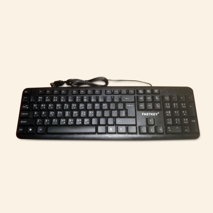 keybord desktop laptop computer and any mobile Bangla and English very good typing 1 pice black usb keybord - Keyboard