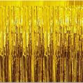 Foil Metallic Curtain Backdrop For Happy Birthday Party Decoration / Bridal Shower / Wedding / New Year / Background Decorations. 