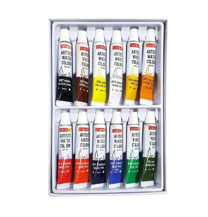 Camel 5ml Artist Water Colour - 12 Shades