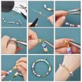 100pcs Lobster Clasp Jump Rings Connector Clasp Crimp End Beads For Bracelet Necklace Chains DIY Jewelry Making Accessories Set. 