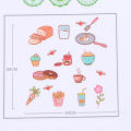 Food Pattern Wall Sticker Self Adhesive Vinyl Removable Decal Kitchen Decor Home. 
