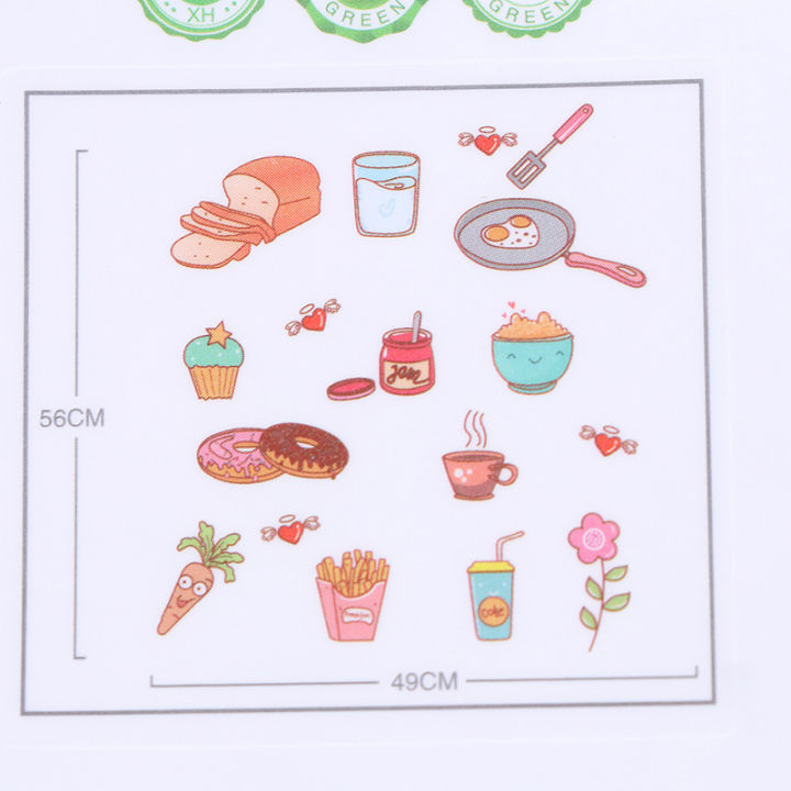 Food%20Pattern%20Wall%20Sticker%20Self%20Adhesive%20Vinyl%20Removable%20Decal%20Kitchen%20Decor%20Home%20-%20Image%206