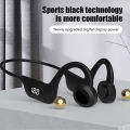【Great Selection】 JS7 Bone Conduction Headphones Tf Card Digital Display Fone Headset Hands-free Call Auriculares Sports Open-ear Earphone. 